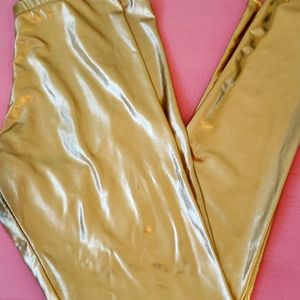 Size Medium Gold Leggings